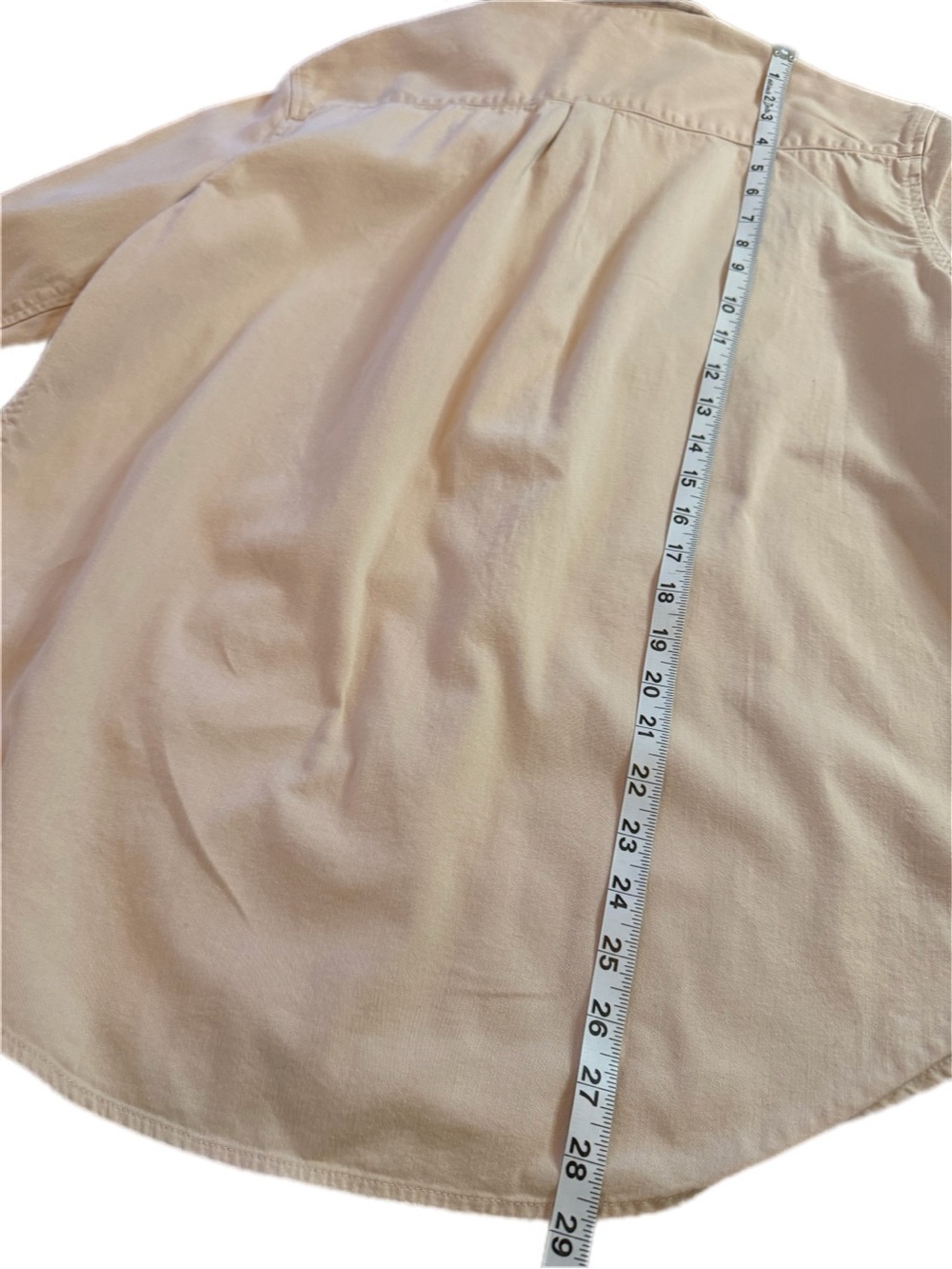 Aerie Soft Blush Oversized Button Front Shirt Cottagecore Prairie Style Medium - Picture 4 of 9